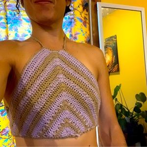 Crochet crop top size small